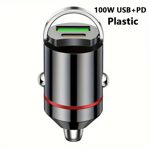 100W PD USB Car Charger Lighter Fast Charging for Iphone QC3.0 USB Type C Car Phone Charger Adapter for Xiaomi Samsung Huawei