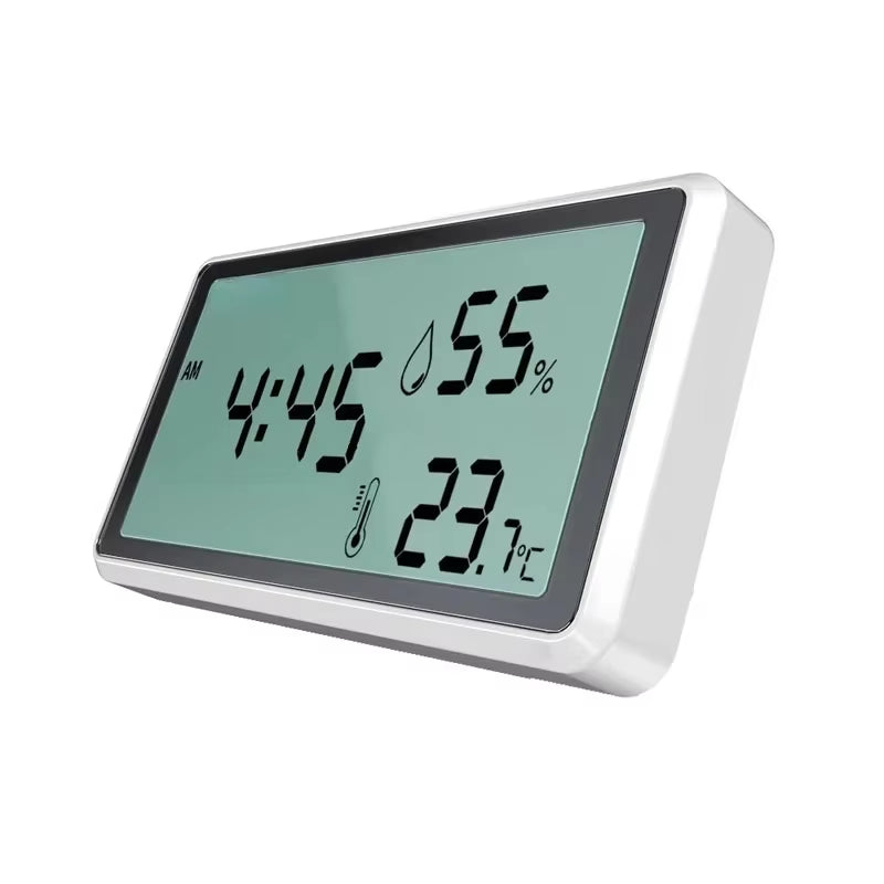 New Electronic Thermometer Hygrometer Weather Station for Home Indoor High Precision with Table Clock Temperature Controller