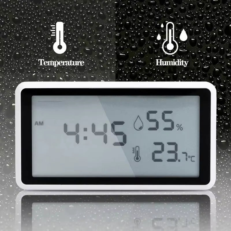 New Electronic Thermometer Hygrometer Weather Station for Home Indoor High Precision with Table Clock Temperature Controller